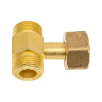 Тройник латунный кислородный (гайка G3/4"-G3/4" наружная-G3/4" наружная) СваркаДжет 4301010803003
