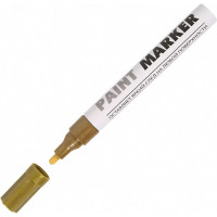 Маркер-краска INFORMAT PAINT PROFESSIONAL 4 мм, золото, круглый, нитро-основа KRR04Z