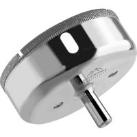 Коронка с центрирующим сверлом по стеклу и керамике (85х55 мм) Vertextools 336-85-55