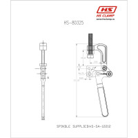 Зажим с опрокидывающимся прихватом HS CLAMP HS-80325