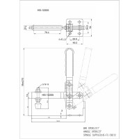 Зажим с вертикальной рукоятью HS CLAMP HS-12205