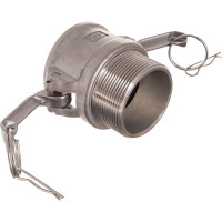 Камлок тип B (розетка; наружная резьба BSP; 50 мм-2"; нержавеющая сталь) TITAN LOCK TL200BSS