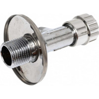 Угловой вентильный кран Tiemme с розеткой, 1/2"х3/8", хром 2950013