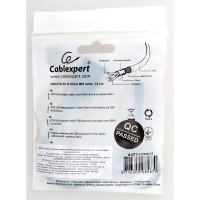 Кабель-переходник Cablexpert USB 2.0 OTG, AF/MicroUSB удлиненный (9 мм), медь, Pro, 0.15м, черный, пакет A-OTG-AFBM-03