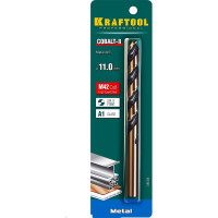 Сверло по металлу COBALT HSS-Co 8% сталь М42 (11х142 мм) Kraftool 29656-11
