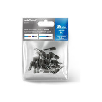 Наконечник-гильза Duwi Е4009, 4мм2, с изолированным фланцем, 25 шт./уп. 26676 1