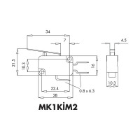 Микро-выключатель Emas MK1KIM2