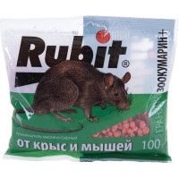Защита от грызунов Rubit зоокумарин+ гранулы, 100 г, сырный 22580