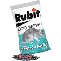 Зерновая смесь от грызунов Rubit зоокумарин+ 400 г 62453