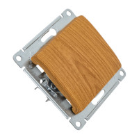 1-клавишный выключатель Systeme Electric GLOSSA 10АХ, ДЕРЕВО ДУБ GSL000511