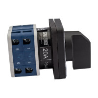 Реверсивный двухфазный переключатель полюсов Emas 1-0-2 20А, PSA020KD234S