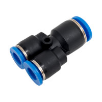 Тройник цанговый прямой соединительный (10-8-8 мм) SHPI PW 1008