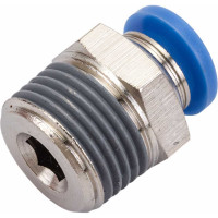Фитинг цанговый прямой с наружной резьбой 3/8M для трубки диаметром 8 мм SHPI PC 08-R03