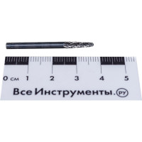 Борфреза твердосплавная сфероконическая с двойной насечкой (3х12.7 мм; хвостовик 3 мм) ПНЕВМО-ТРЕЙД L0313-M03