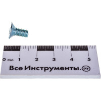 Потайной винт Стройбат DIN 965 М6x12 белый цинк 15 шт 306810