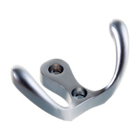Крючок Tech-Krep/Zitar 207, 2-х рожковый, матовый хром 1 шт 129923