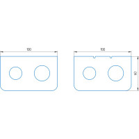 Коробка для люков Экопласт BOX/1, 5S LUK/1, 5BR, LUK/1, 5AL в пол 70116