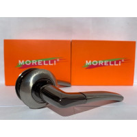 Дверная ручка MORELLI "Пиза", цвет-бел. никель/черн. никель 9010557