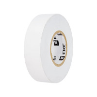 Изолента ПВХ EKF белая 19мм, 20м, серии SafeFlex 10 шт. plc-iz-sf-w