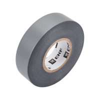 Изолента ПВХ EKF SafeFlex серо-стальная 19 мм, 20 м, 10 шт. plc-iz-sf-st