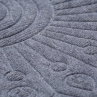 Полипропиленовый коврик SUNSTEP 45х75 см, полуовал, серый 49-104