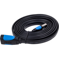 Кабель-удлинитель Vention USB 3.0 AM/AF - 1,5м плоский VAS-A13-B150