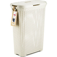 Корзина для белья CURVER RATTAN STYLE 40л кремовая 00709-885