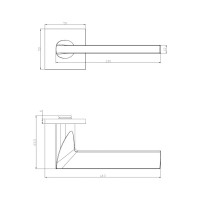 Фалевая ручка PIRUETTE KINETIC SIERRA L120 MATTE CHROME 34101126
