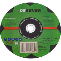 Диск отрезной по металлу (230х2.5х22 мм) Debever Machining Solutions NWC23025229S