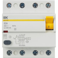 Устройство защитного отключения IEK ВД1-63S 4Р 63А 300мА MDV12-4-063-300
