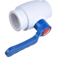 Кран шаровой Blue Ocean (шар - пластик ABS) рычаг полипропиленовый для ХВС - 40 PPRF/BV/PPR/CW(W)-40