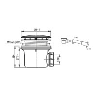 Сифон Ravak Standard X01314