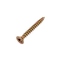 Универсальный шуруп для дерева Саморезик 3,5х30 потайн. желт. Pz-2, 1000 шт. SYZ-3,5х30-1000