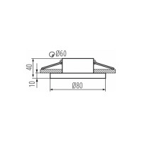 Влагозащищенный светильник KANLUX для ванной комнаты FLINI IP44 DSO-B/ 33122