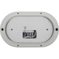 Светильник ЭРА SPB-7-12-O, Светодиодный, антивандал, IP65, 12Вт, 1140лм, 5000К, 220x135x65 мм, ОВАЛ, Б0030242