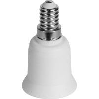 Переходник duwi E14-E27 белый, 24631 2