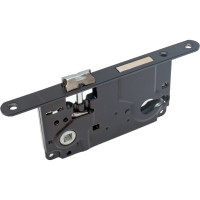 Замок с ригелем под ключевой цилиндр MORELLI L1885 BL, цвет - черный 9012833
