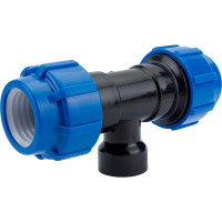 Тройник с внутренней резьбой Политэк 50х1 1/4х50 ТПК-АКВА 52511450