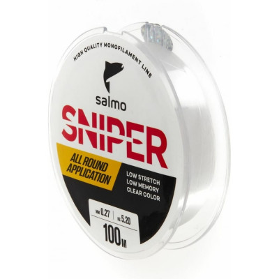 Монофильная леска Salmo Sniper Clear 100/027 4012-027