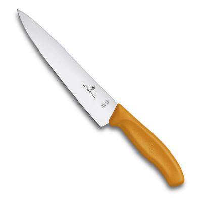 Victorinox Нож разделочный, лезвие 19 см, оранжевый, в картонном блистере, 6.8006.19L9B
