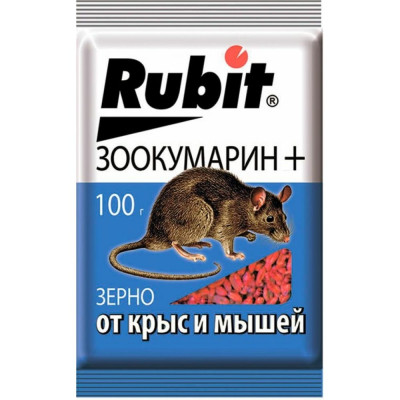 Rubit Защита от грызунов, зоокумарин+ зерно 100гр 24982