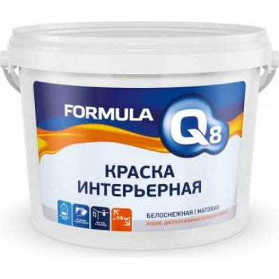 Интерьерная водно-дисперсионная краска ПРЕСТИЖ FORMULA Q8 50111