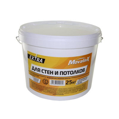 Водоэмульсионная краска для стен и потолков Movatex EXTRA Т33756