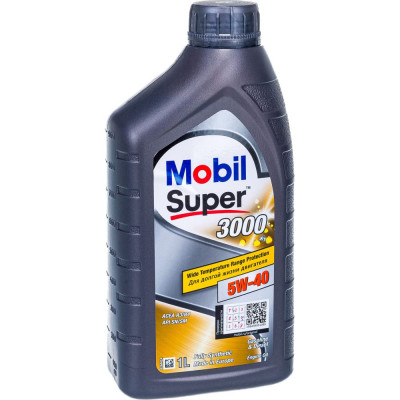 Mobil Масло моторное Super 3000 X1, синтетическое,класс вязкости 5W-40, 1 л 150547