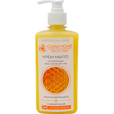 CLEAN HOME BEAUTY CARE Крем-мыло с дозатором согревающее 350мл 544