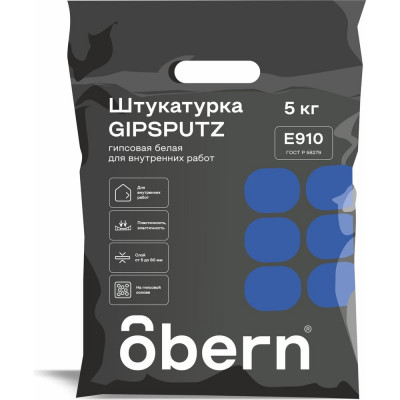 Obern Штукатурка гипсовая GIPSPUTZ 5кг 22203