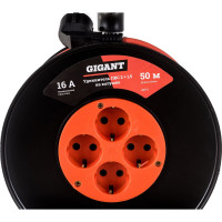 Gigant Удлинитель ПВС 2x1,5 50м на катушке 80071
