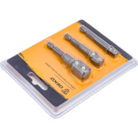 Набор адаптеров под биты (3 шт; 1/2"; 1/4"; 3/8") DEKO 065-0762