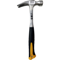 Столярный молоток NIKONA ANTISHOCK с обрезиненной металлической ручкой 20oz 60-634