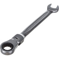 Комбинированный ключ HOEGERT TECHNIK шарнирный с трещоткой 14 мм, 72T, сталь CrV HT1R054